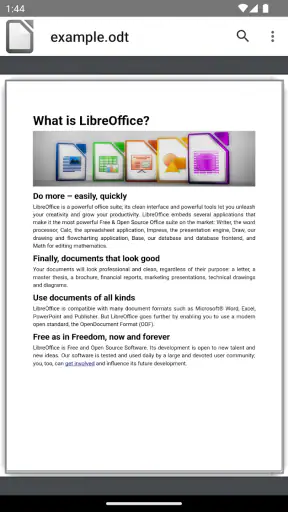 LibreOffice Viewer screenshot