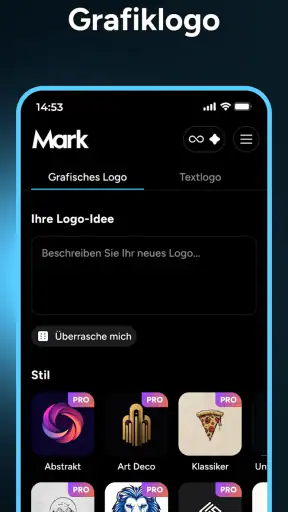 AI Logo Generator - Mark screenshot
