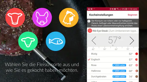 MEATER® Smart-Fleischthermomet screenshot