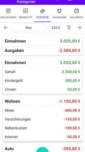 Mein Haushaltsbuch Pro screenshot