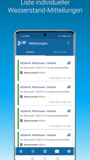 Meine Pegel screenshot