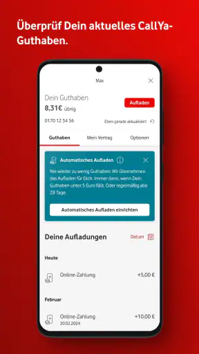 MeinVodafone screenshot