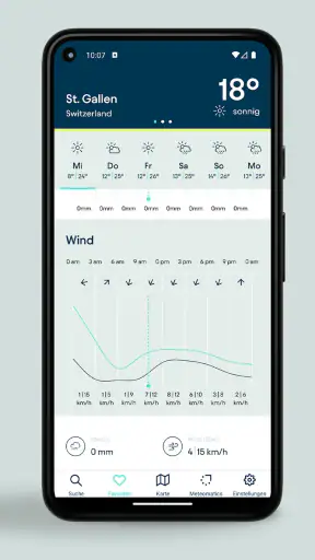 Meteomatics Wetter App screenshot