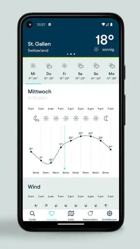 Meteomatics Wetter App screenshot