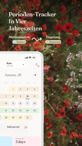 Mia: Perioden Kalender, Zyklus screenshot