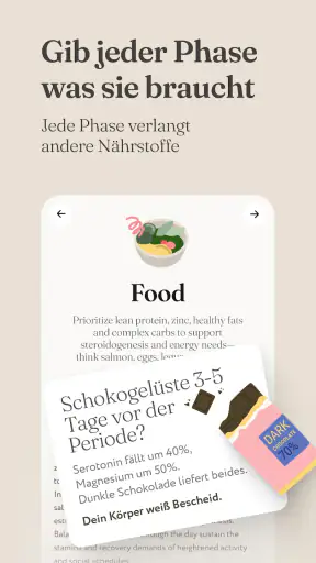 Mia: Perioden Kalender, Zyklus screenshot