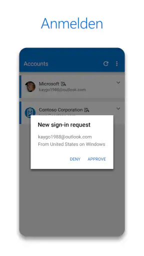 Microsoft Authenticator screenshot