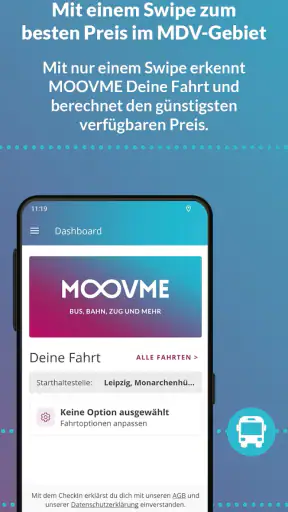 MOOVME - Bus, Bahn, Zug & mehr screenshot
