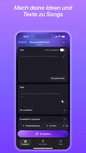 Mureka: KI‑Musiktool generiert screenshot
