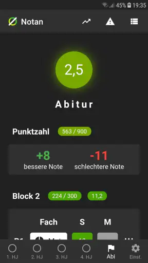 Notan: Notenrechner screenshot