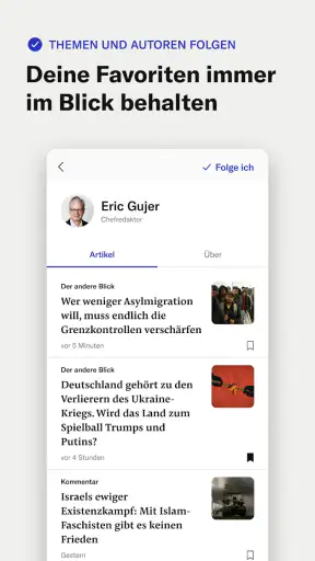 NZZ Nachrichten screenshot