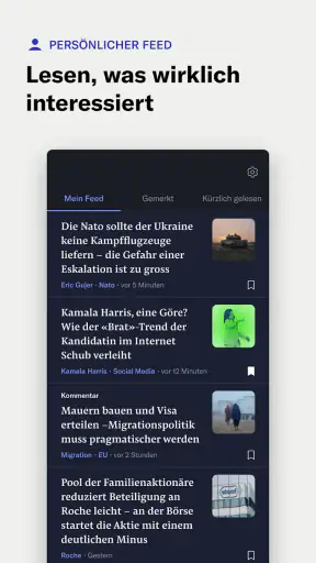 NZZ Nachrichten screenshot