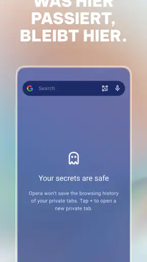 Opera: Privater VPN Browser screenshot