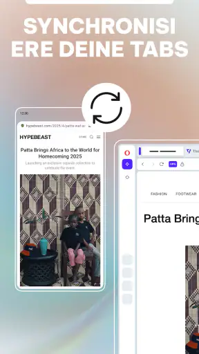 Opera: Privater VPN Browser screenshot