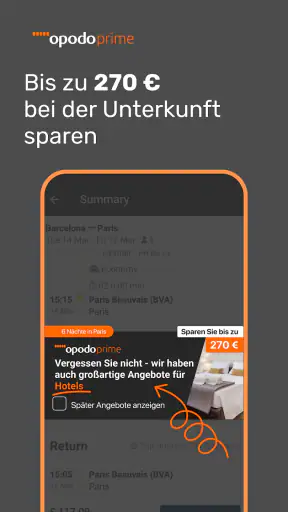 Opodo: Flüge, Hotels un Autos screenshot
