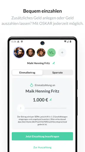 Oskar - Dein ETF Sparplan screenshot