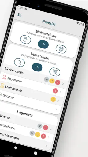 Pantrist - Einkäufe & Vorräte screenshot