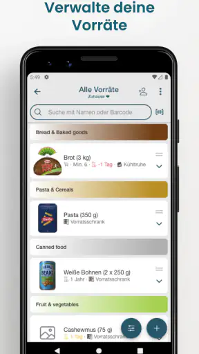 Pantrist - Einkäufe & Vorräte screenshot