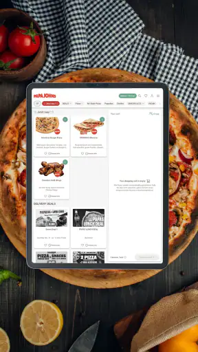 Papa John's Pizza Deutschland screenshot