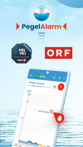PegelAlarm Hochwasser Warnung screenshot