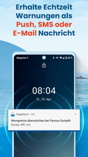 PegelAlarm Hochwasser Warnung screenshot