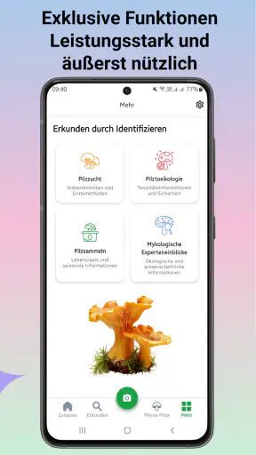 Pilzidentifikator screenshot