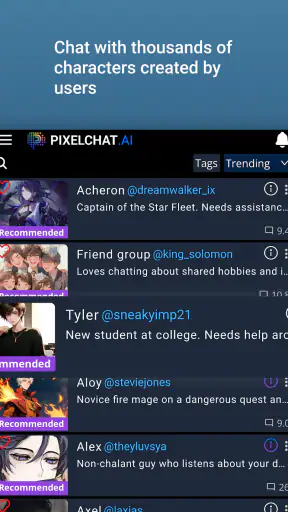 PixelChat - KI Chat Charakter screenshot