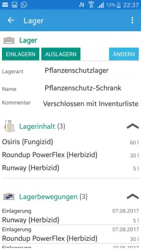 Plantivo Ackerschlagkartei screenshot