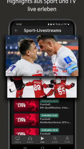 Play SRF: Streaming TV & Radio screenshot