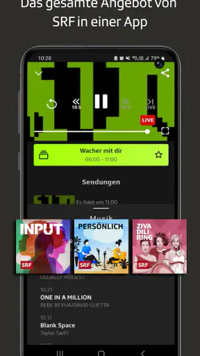 Play SRF: Streaming TV & Radio screenshot