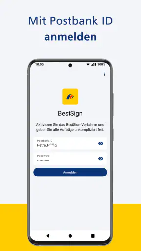 Postbank BestSign screenshot