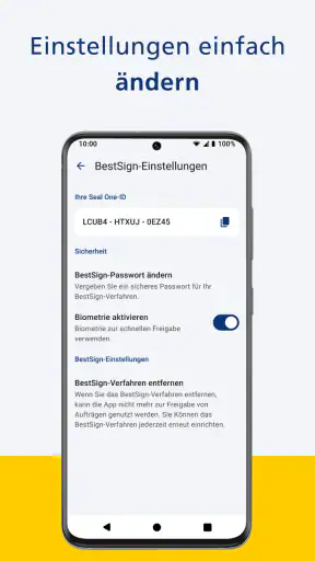 Postbank BestSign screenshot