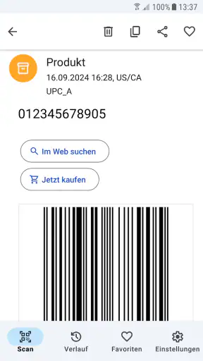 QR-Code-Scanner - werbefrei screenshot