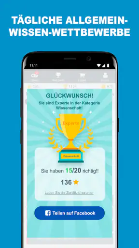 QuizzClub Allgemeinwissen Quiz screenshot