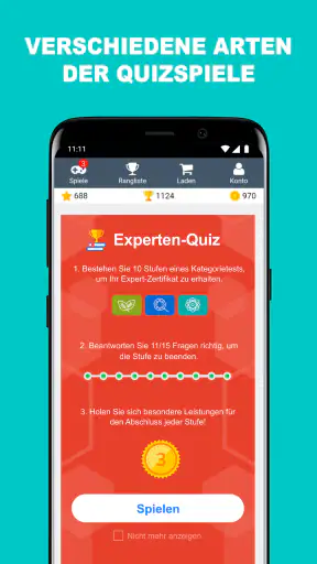 QuizzClub Allgemeinwissen Quiz screenshot