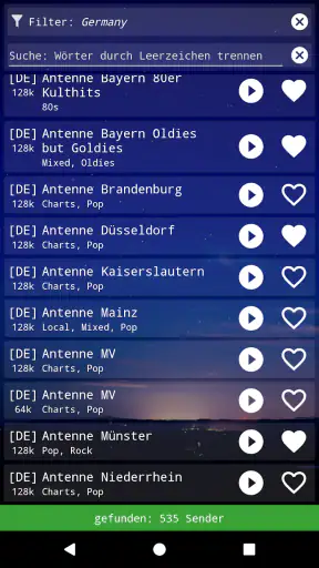 Radiowecker + screenshot