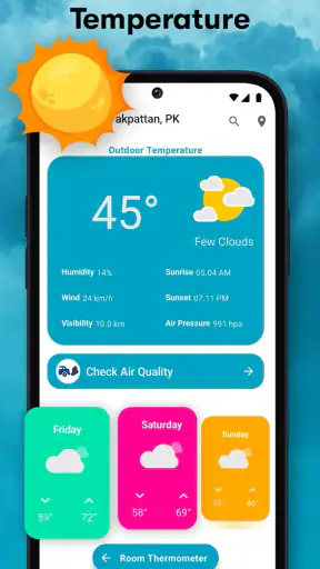 Raumtemperatur-Thermometer screenshot