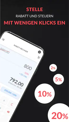 Rechner für Rabatt und Steuerp screenshot