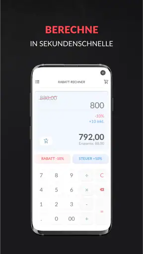 Rechner für Rabatt und Steuerp screenshot
