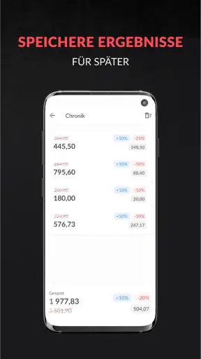 Rechner für Rabatt und Steuerp screenshot