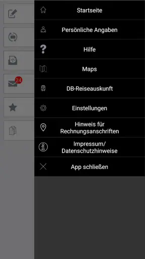 Reisekosten für DB Mitarbeiter screenshot