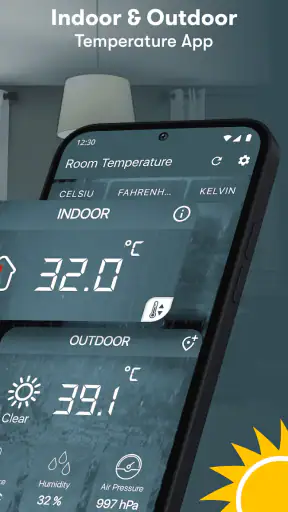 Raum temperatur messer screenshot