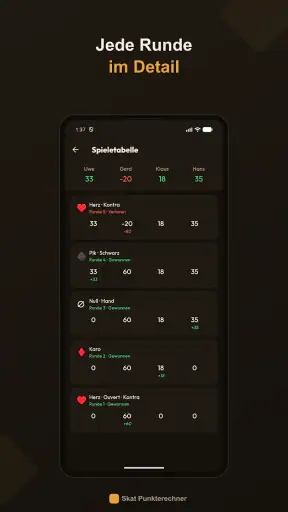 Skat Punkte Rechner screenshot