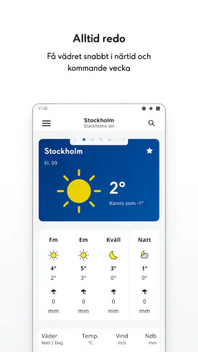 SMHI Väder screenshot