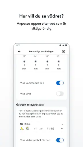 SMHI Väder screenshot