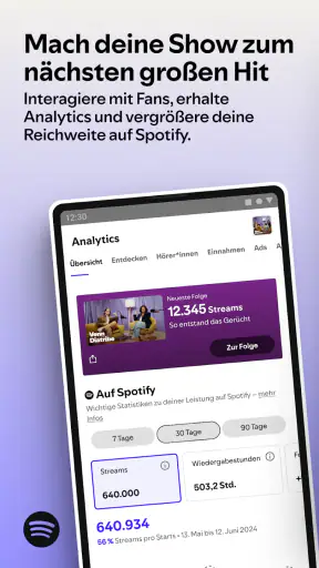 Spotify for Creators screenshot