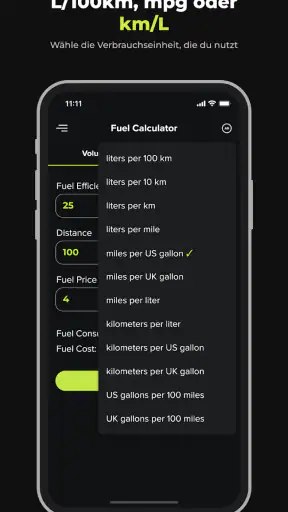 Spritrechner: Verbrauch screenshot