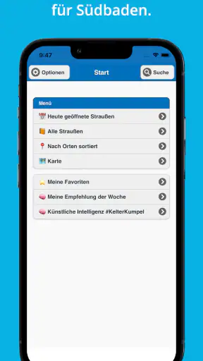 Straußenführer Südbaden screenshot