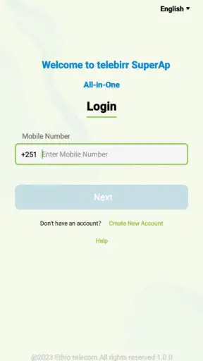 telebirr screenshot