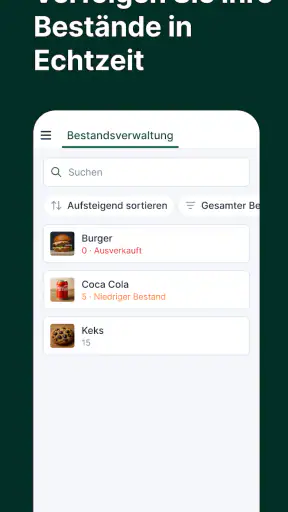 Tunder · Kassen · Kassensystem screenshot